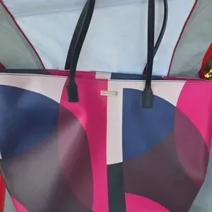 Kate Spade Pink and Blue Geometric Backpack kate spade | Bags | Kate Spade Pink And Blue Geometric  main image 2